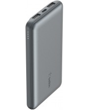 Портативна батерия Belkin - Power Bank, 10000 mAh, кабел USB-C, сива
