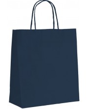 Подаръчна торбичка Giftpack - 35 x 14 x 40 cm, с усукани дръжки, тъмносиня -1