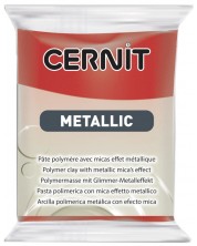Полимерна глина Cernit Metallic - Червена, 56 g -1
