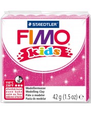 Полимерна глина Staedtler Fimo Kids - блестящ розов цвят