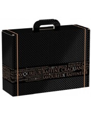 Подаръчна кутия Giftpack Savoureux - 34.2 x 25 x 11.5 cm, черно и златно -1