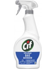 Почистващ спрей за баня Cif - Ultrafast, 500 ml -1