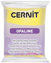 Полимерна глина Cernit Opaline - Жълта, 56 g