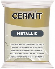 Полимерна глина Cernit Metallic - Антично златисто, 56 g -1