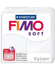 Полимерна глина Staedtler Fimo Soft - Бяла, 57 g -1