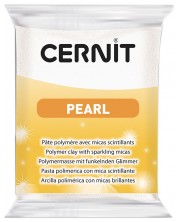 Полимерна глина Cernit Pearl - Бяла, 56 g
