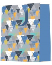 Подаръчна торба S. Cool - цветни триъгълници, М -1