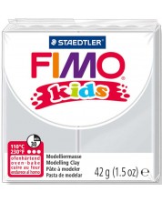 Полимерна глина Staedtler Fimo Kids - светло сив цвят -1