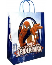 Подаръчна торбичка S. Cool - Ultimate Spider-Man, бяла и синя, XL -1