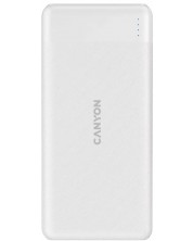 Портативна батерия Canyon - PB-109, 10000 mAh, бяла -1