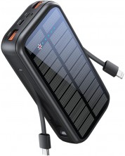Портативна батерия ProMate - Ecolight Solar, 20000 mAh, черна -1