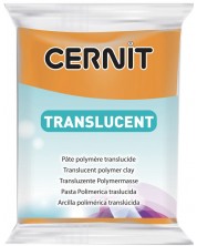 Полимерна глина Cernit Translucent - Оранжева, 56 g -1