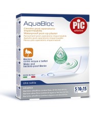 AquaBloc Постоперативни пластири, 10 х 15 cm, 5 броя, Pic Solution -1