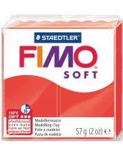 Полимерна глина Staedtler Fimo Soft - 57 g, червена -1