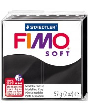 Полимерна глина Staedtler Fimo Soft - 57 g, черна -1