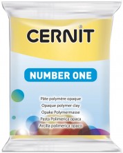 Полимерна глина Cernit №1 - Жълта, 56 g -1