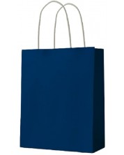 Подаръчна торба S. Cool - крафт, синя, М -1