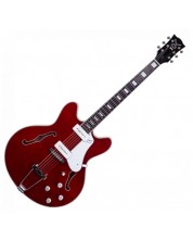 Полу-акустична китара VOX - BC V90, Cherry Red -1