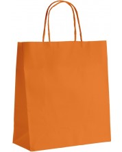Подаръчна торбичка Giftpack - 35 x 14 x 40 cm, с усукани дръжки, оранжева -1