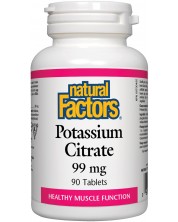 Potassium Citrate, 99 mg, 90 таблетки, Natural Factors -1