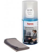 Почистващ гел Hama - 78302, с кърпа, за LCD, TFT, TV -1