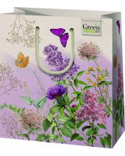Подаръчна торбичка Cardex - Лилави цветя, M -1