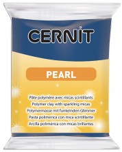 Полимерна глина Cernit Pearl - Синя, 56 g -1