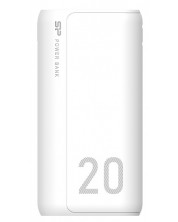 Портативна батерия Silicon Power - GS15, 20000 mAh, бяла -1