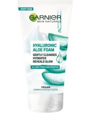 Garnier Skin Naturals Пяна за лице Hyaluronic Aloe, 150 ml