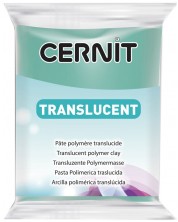 Полимерна глина Cernit Translucent - Изумрудено зелена, 56 g -1