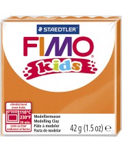 Полимерна глина Staedtler Fimo Kids - оранжев цвят -1