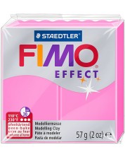 Полимерна глина Staedtler - Fimo Effect, 57 g, розова -1