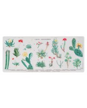 Подложка за мишка Erik - Botanical Cacti, XL, мека, многоцветна