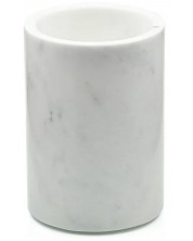 Поставка за четки за зъби Wenko - Onyx, 7 х 12.5 cm, бял мрамор