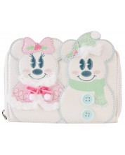 Портмоне Loungefly Disney: Mickey Mouse - Minnie Mouse (Pastel Snowman) -1