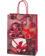 Подаръчна торбичка - Бонбониера, червена, L