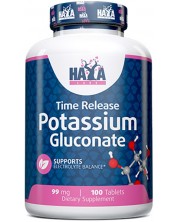 Potassium Gluconate, 99 mg, 100 таблетки, Haya Labs -1