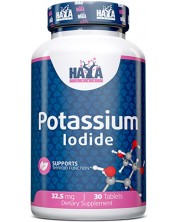 Potassium Iodide, 32.5 mg, 30 таблетки, Haya Labs -1