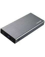 Портативна батерия Sandberg - USB-C PD 100W, 20000 mAh/100W, сива -1