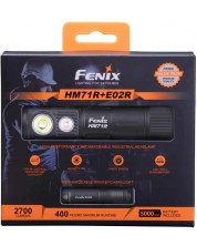 Подаръчен комплект Fenix - Челник HM71R и фенерче E02R