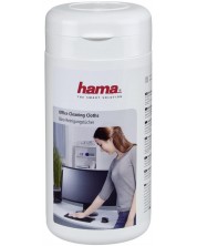 Почистващи кърпички Hama - 113806, 100 бр., бели