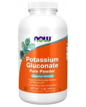 Potassium Gluconate Pure Powder, 454 g, Now -1
