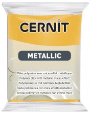 Полимерна глина Cernit Metallic - Жълта, 56 g -1