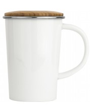 Порцеланова чаша за чай Bredemeijer - 400 ml, бялa -1