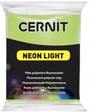 Полимерна глина Cernit Neon Light - Зелена, 56 g