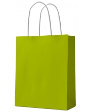 Подаръчна торба S. Cool - крафт, зелена, М -1