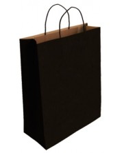 Подаръчна торбичка IPA - Крафт, черна, L -1