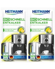 Почистващи прахчета за варовик на домакински уреди Heitmann - Bio, 2 х 25 g