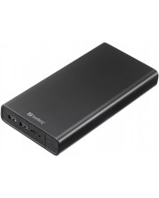 Портативна батерия Sandberg - USB-C PD 100W, 38400 mAh, черна -1