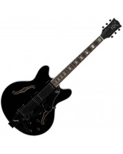Полу-акустична китара VOX - BC V90B BK, Jet Black -1